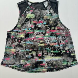 Lululemon Athletica Black Multicolor Tank Top